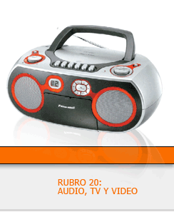 RUBRO 20: AUDIO, TV, VIDEO