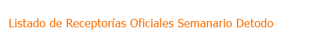 Listado de Receptorías Oficiales en Mar del Plata
