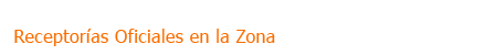 Receptor&iacute;as Oficiales en la Zona